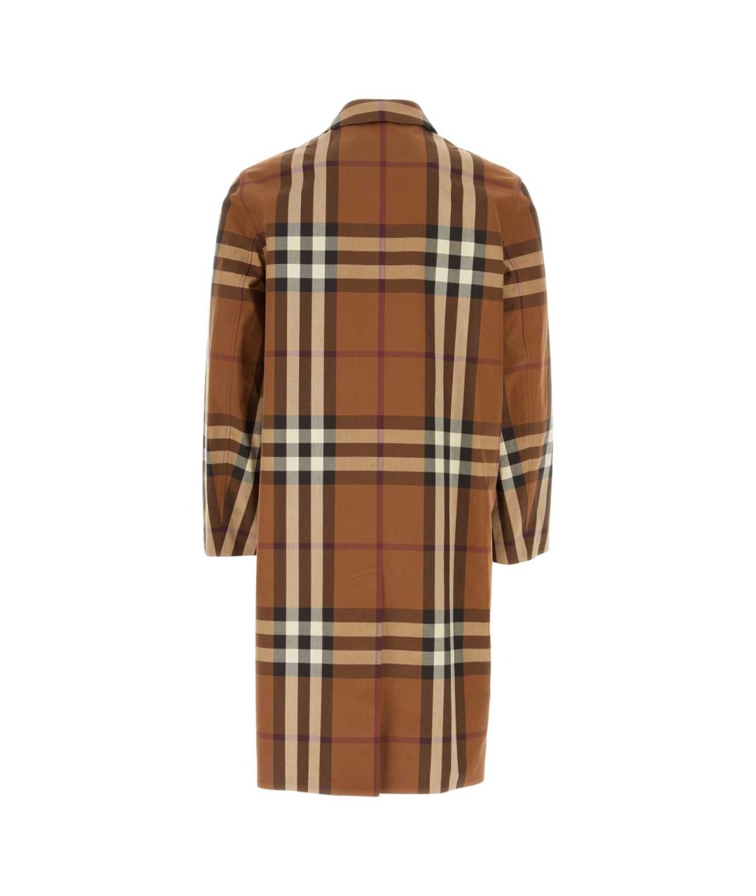 BURBERRY Коричневый хлопковый тренч / плащ, фото 2