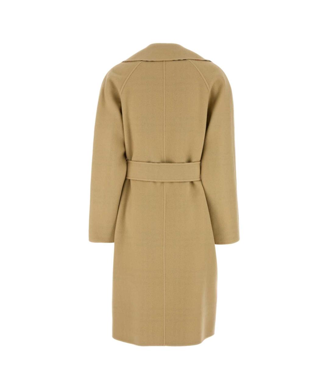 BURBERRY Бежевое шерстяное пальто, фото 2