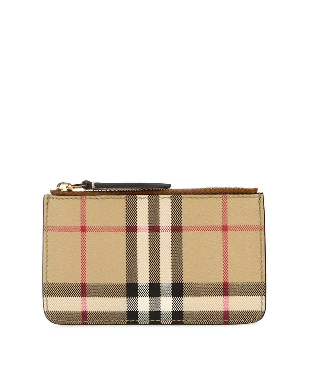 BURBERRY Бежевый полиуретановый кошелек, фото 1