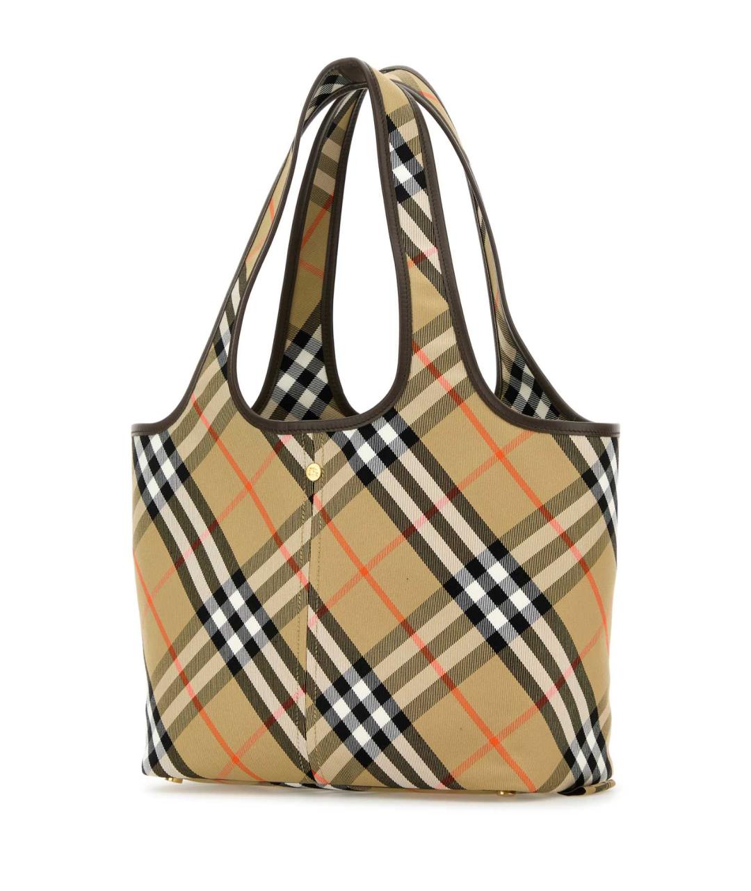 BURBERRY Бежевая хлопковая сумка тоут, фото 2