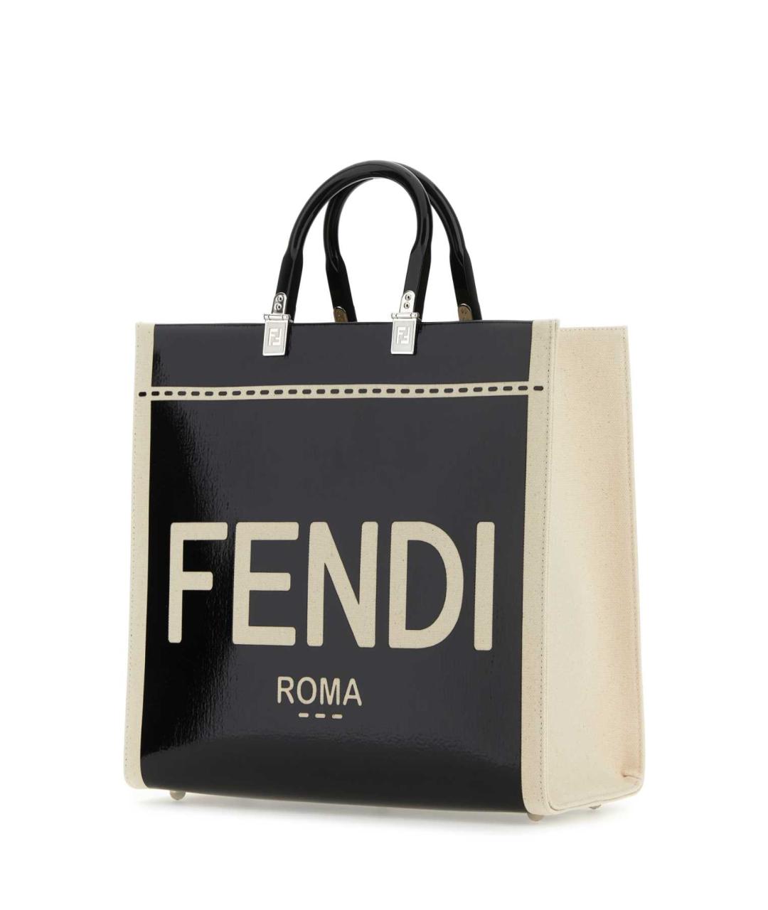 FENDI Черная сумка тоут, фото 2