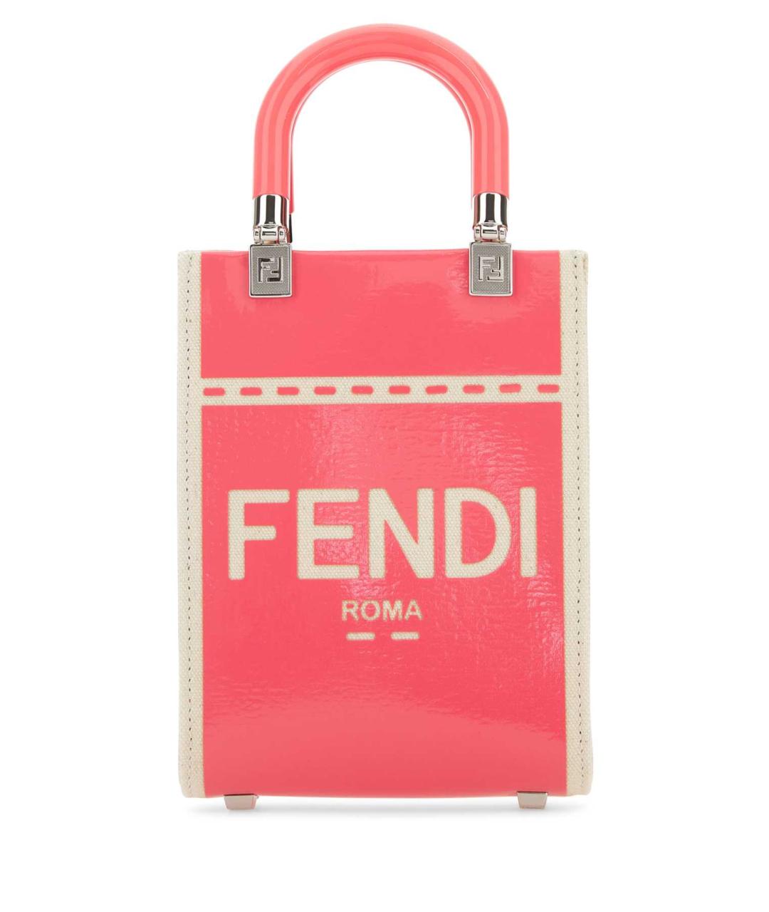 FENDI Мульти хлопковая сумка с короткими ручками, фото 1