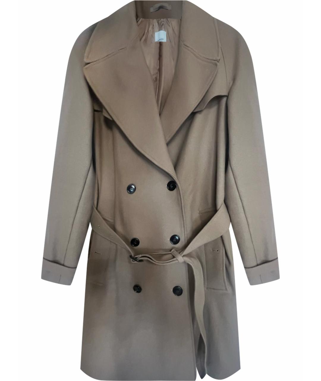 BURBERRY Бежевое шерстяное пальто, фото 1