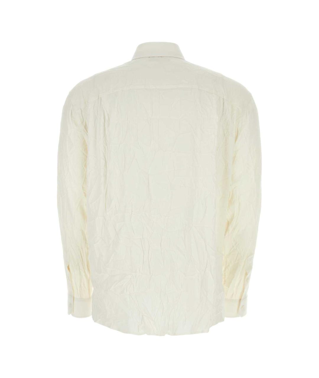DOLCE&GABBANA Белая шелковая кэжуал рубашка, фото 2