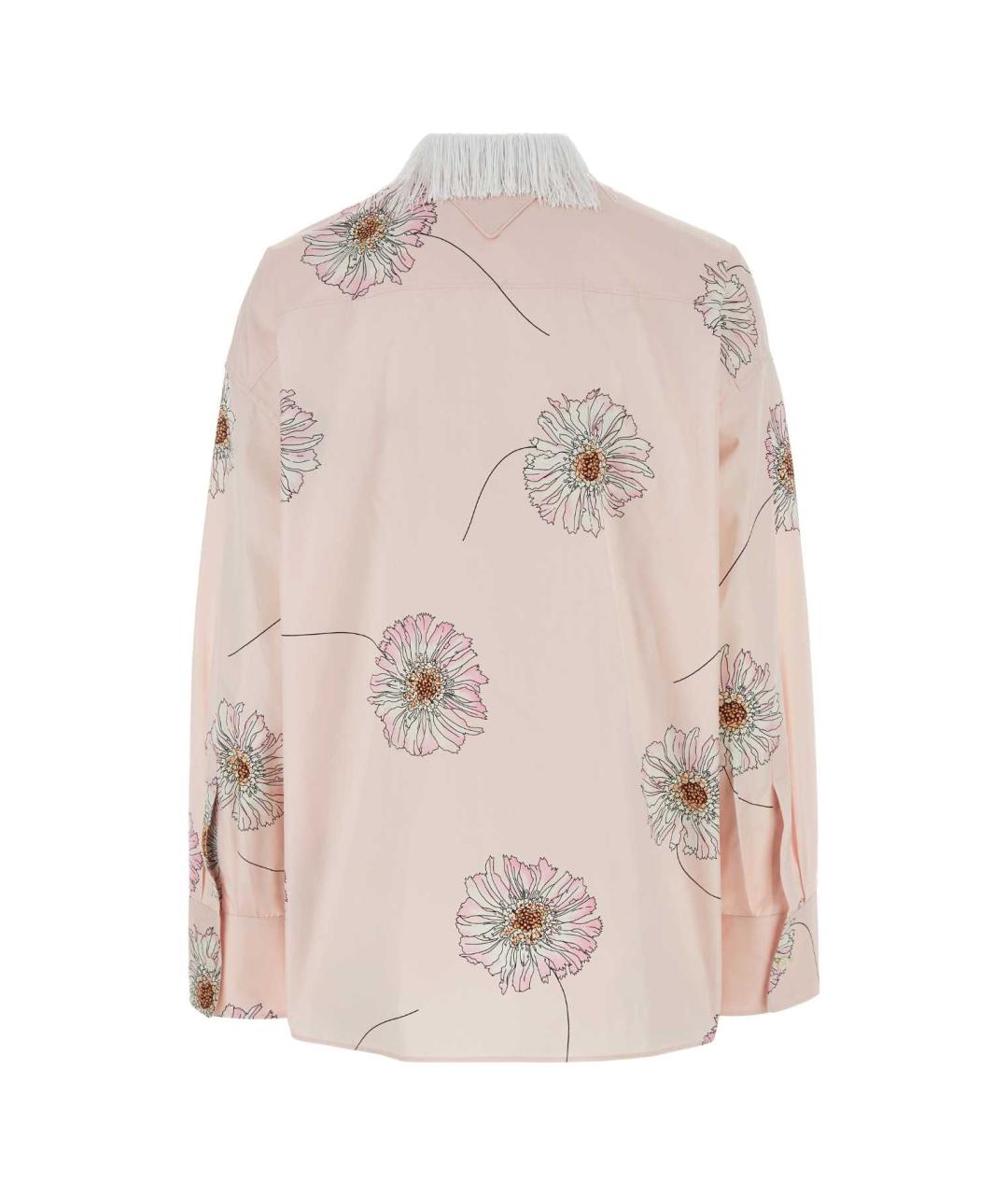 PRADA Розовая хлопковая рубашка, фото 2