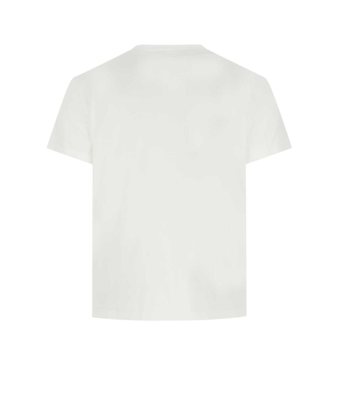 MAISON MARGIELA Белая хлопковая футболка, фото 2