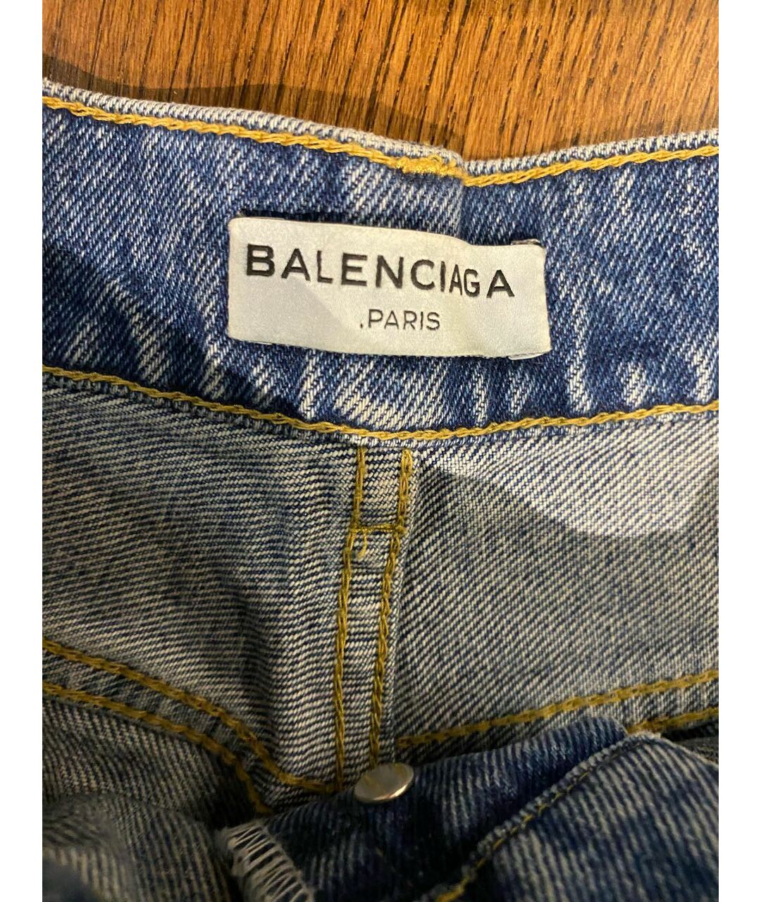 BALENCIAGA Синие хлопковые джинсы слим, фото 2