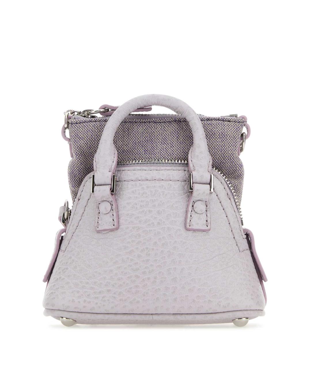 MAISON MARGIELA Фиолетовая кожаная сумка через плечо, фото 3