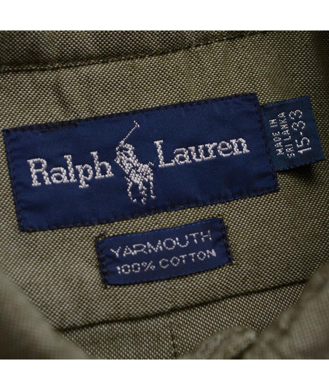 POLO RALPH LAUREN Зеленая хлопковая кэжуал рубашка, фото 5