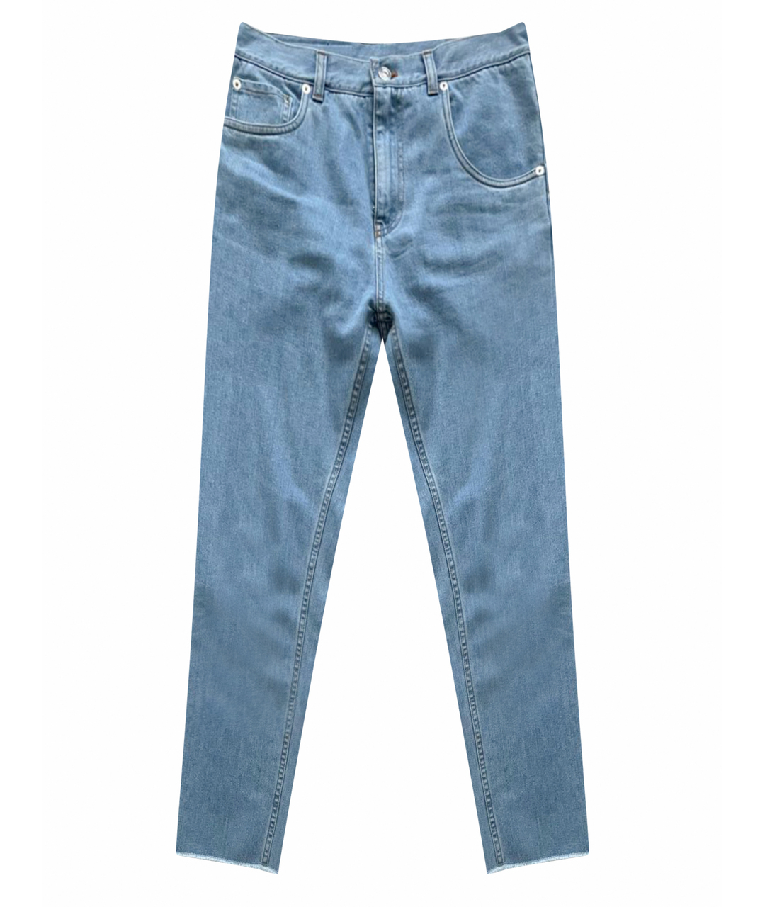 №21 Голубые прямые джинсы, фото 1