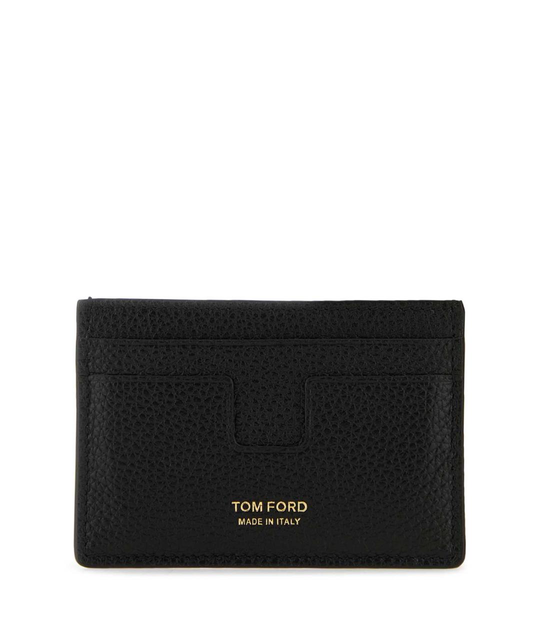 TOM FORD Черный кожаный кардхолдер, фото 1