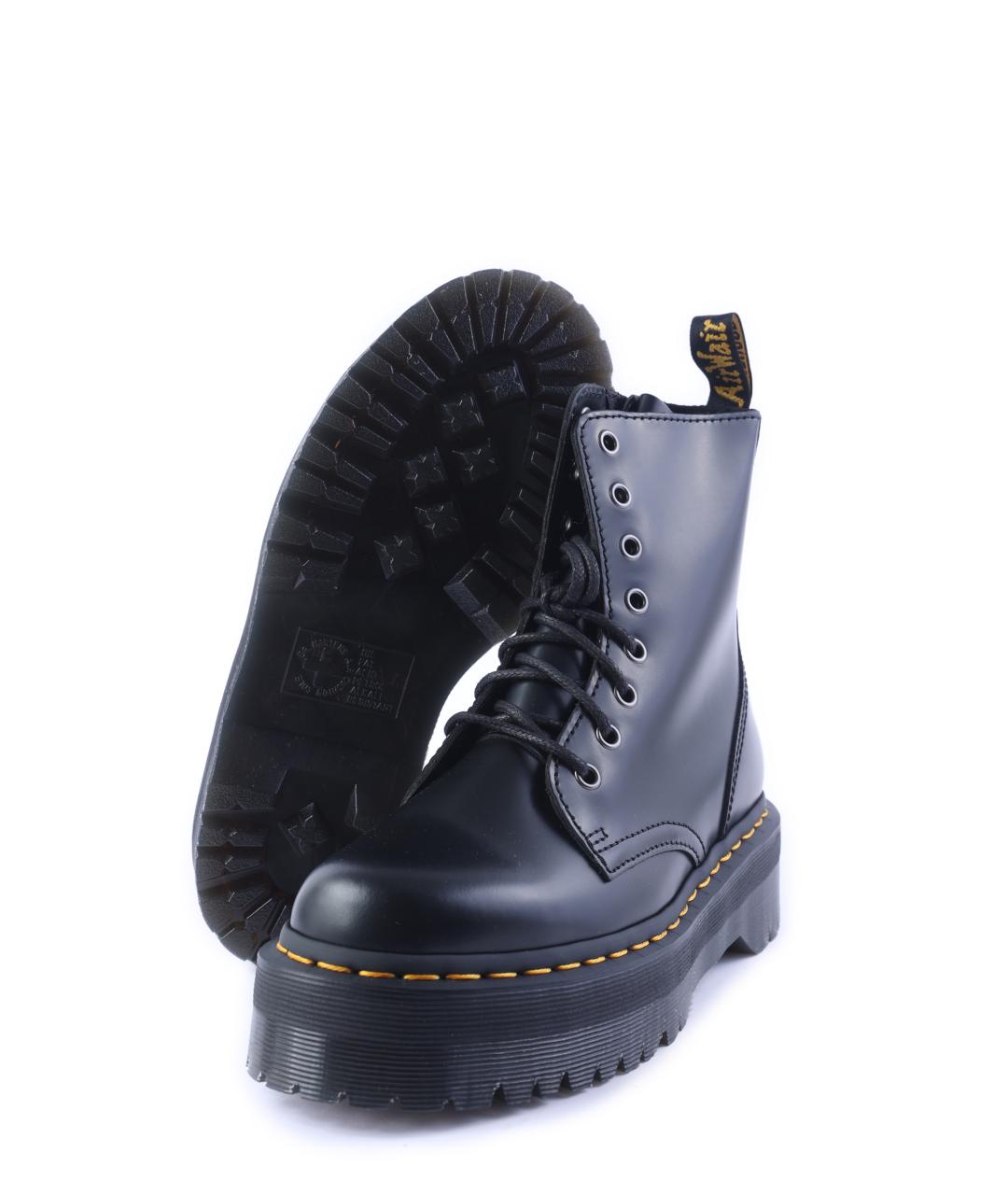 DR. MARTENS Черные кожаные ботинки, фото 4