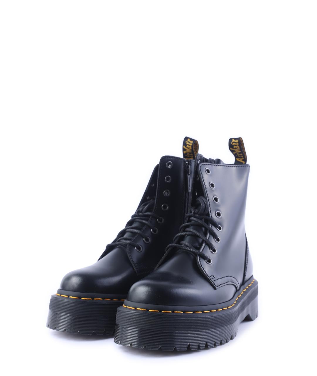 DR. MARTENS Черные кожаные ботинки, фото 2