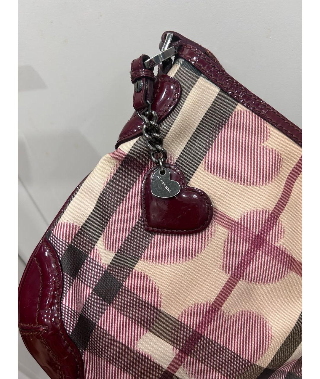 BURBERRY Бежевая льняная сумка через плечо, фото 3