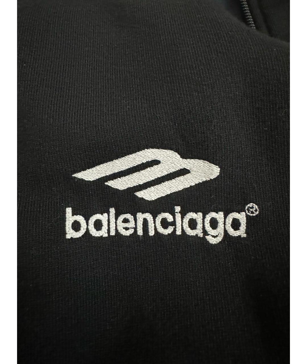 BALENCIAGA Черная хлопковая куртка, фото 3