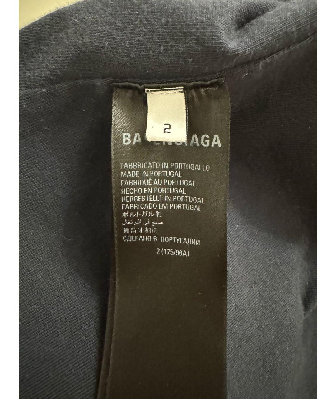 BALENCIAGA Черная хлопковая куртка, фото 6