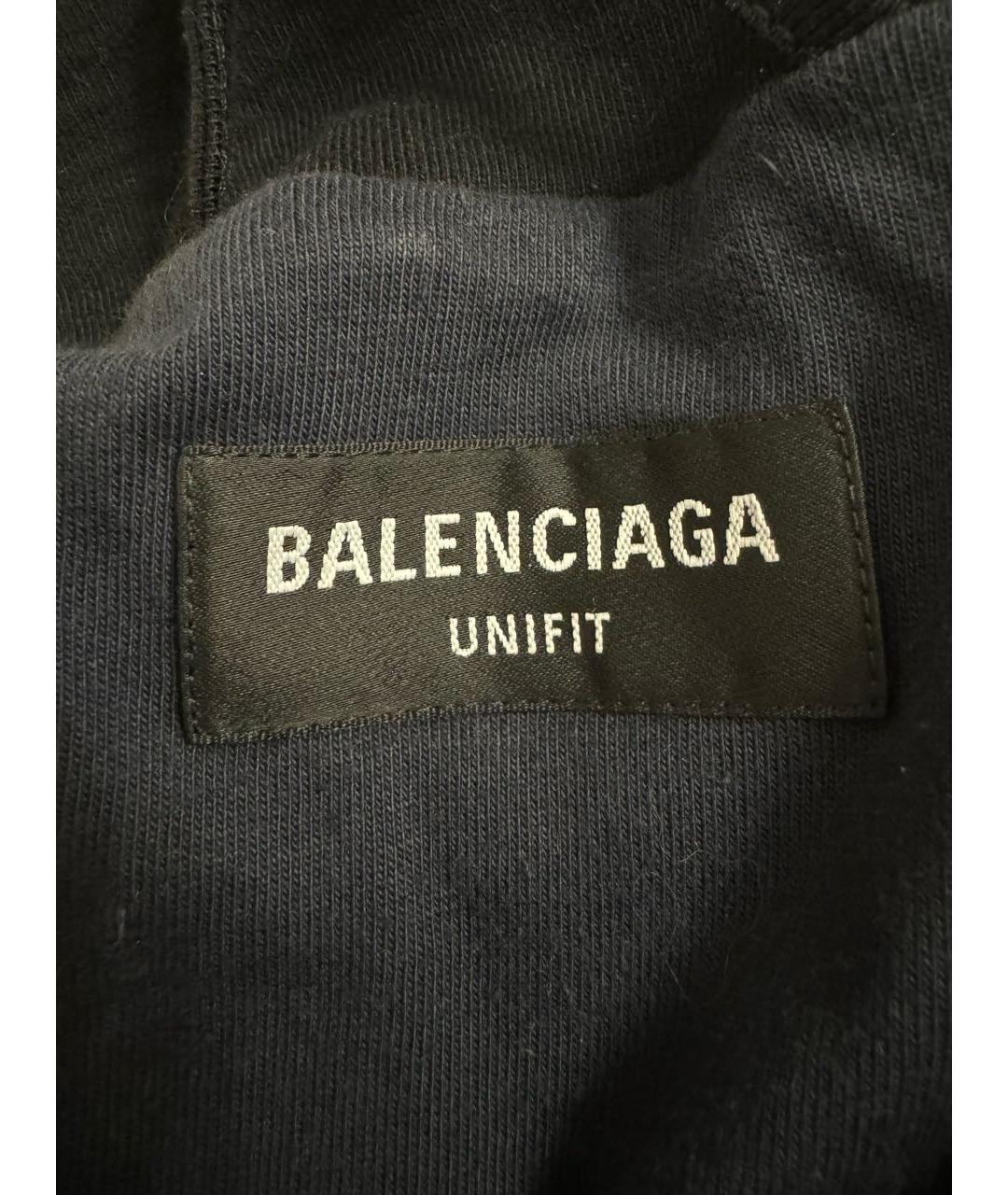 BALENCIAGA Черная хлопковая куртка, фото 4