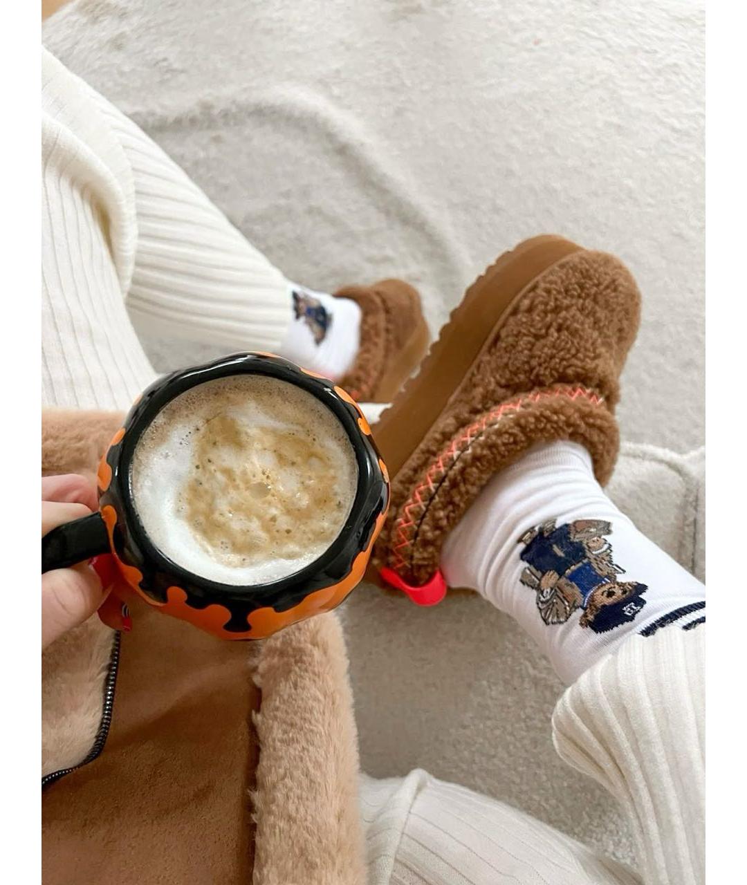 UGG AUSTRALIA Бежевые кожаные ботинки, фото 3