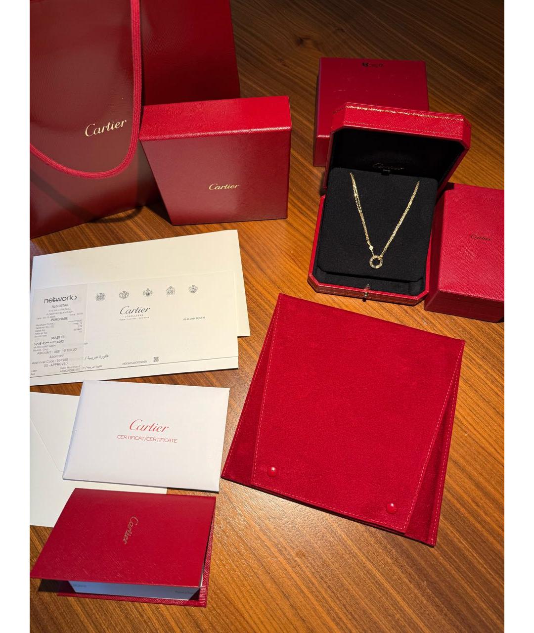 CARTIER Желтое колье из желтого золота, фото 2