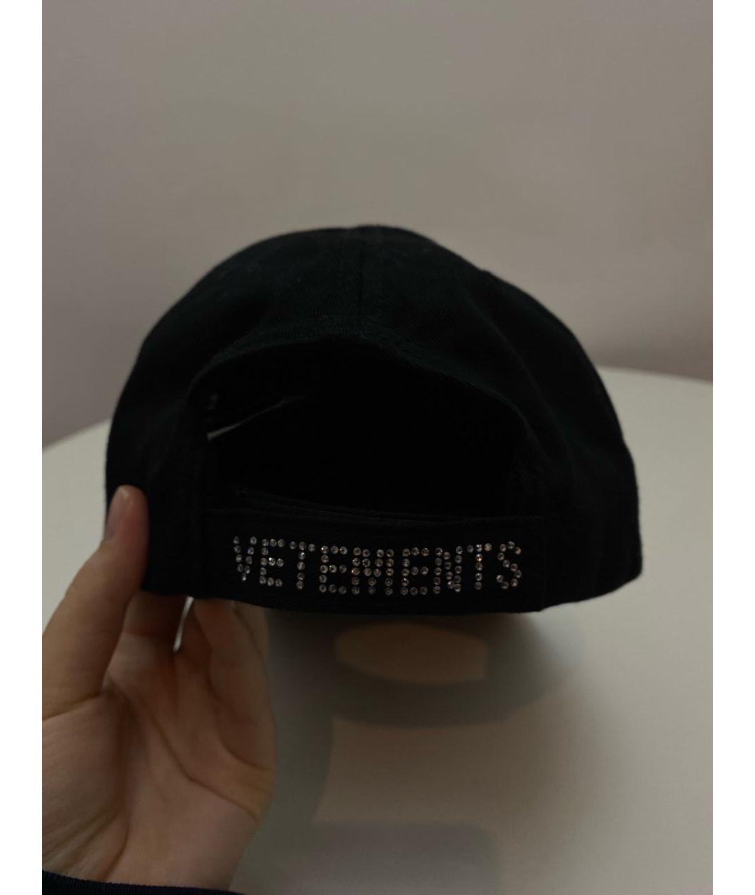 VETEMENTS Черная хлопковая кепка/бейсболка, фото 3