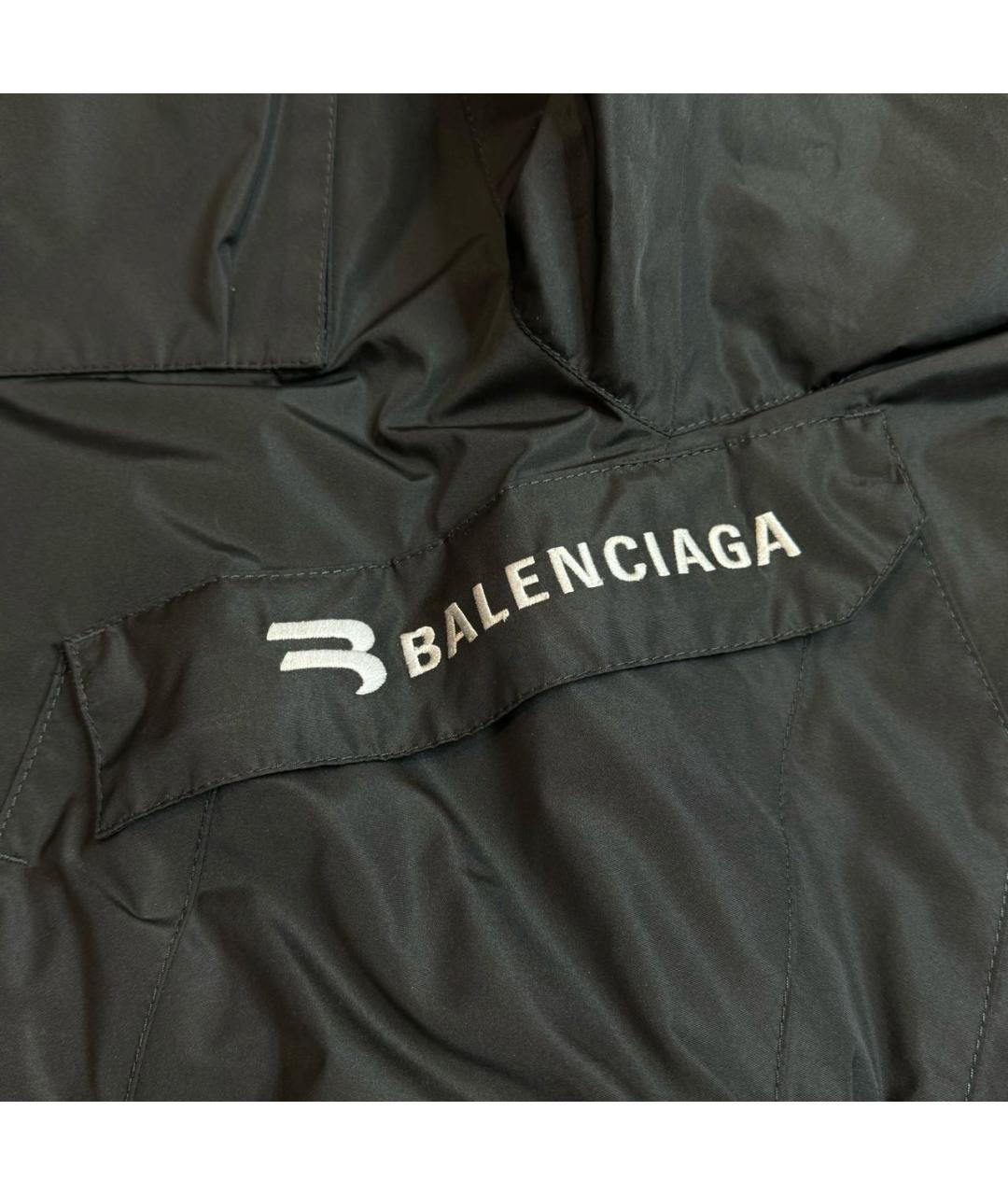 BALENCIAGA Черная полиэстеровая куртка, фото 6