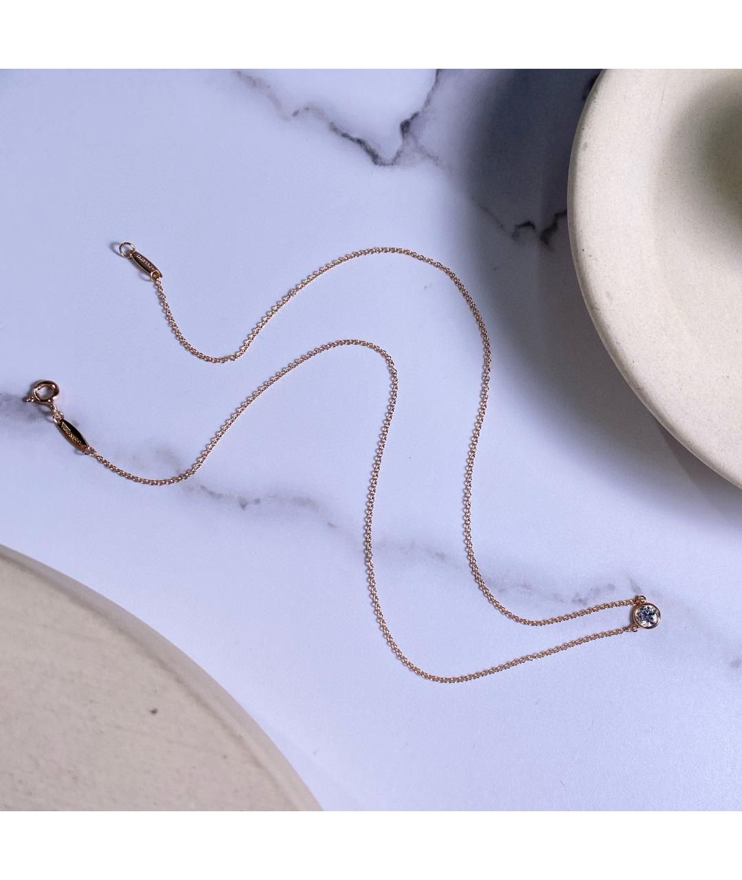 TIFFANY&CO Розовое колье из розового золота, фото 5