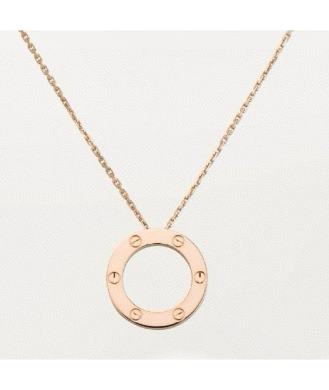 CARTIER Розовая подвеска из розового золота, фото 7