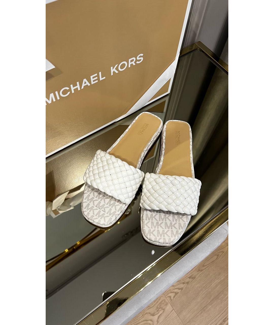 MICHAEL KORS Бежевые шлепанцы, фото 2