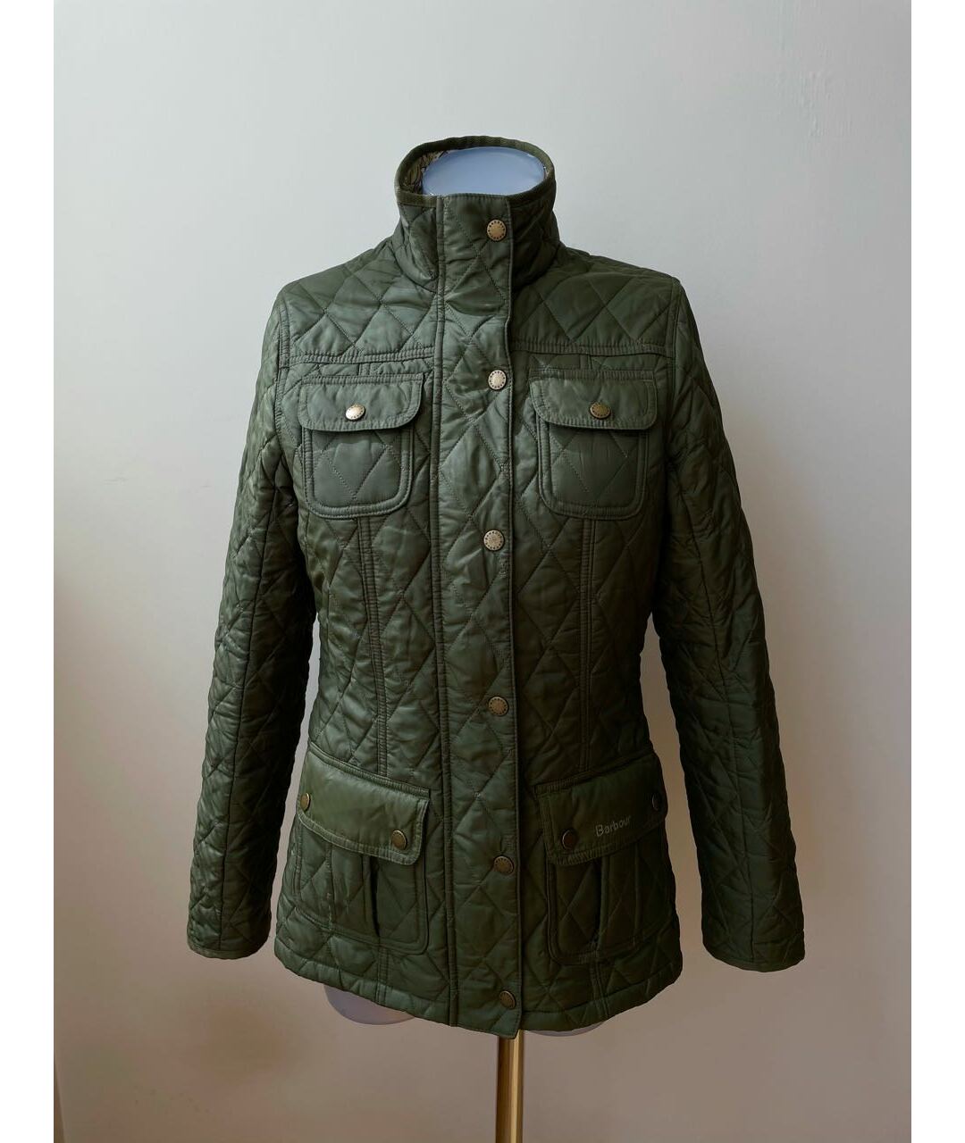 BARBOUR Зеленая полиамидовая куртка, фото 9