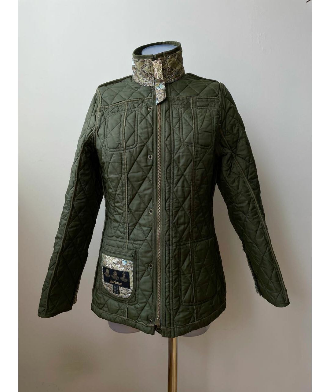 BARBOUR Зеленая полиамидовая куртка, фото 6