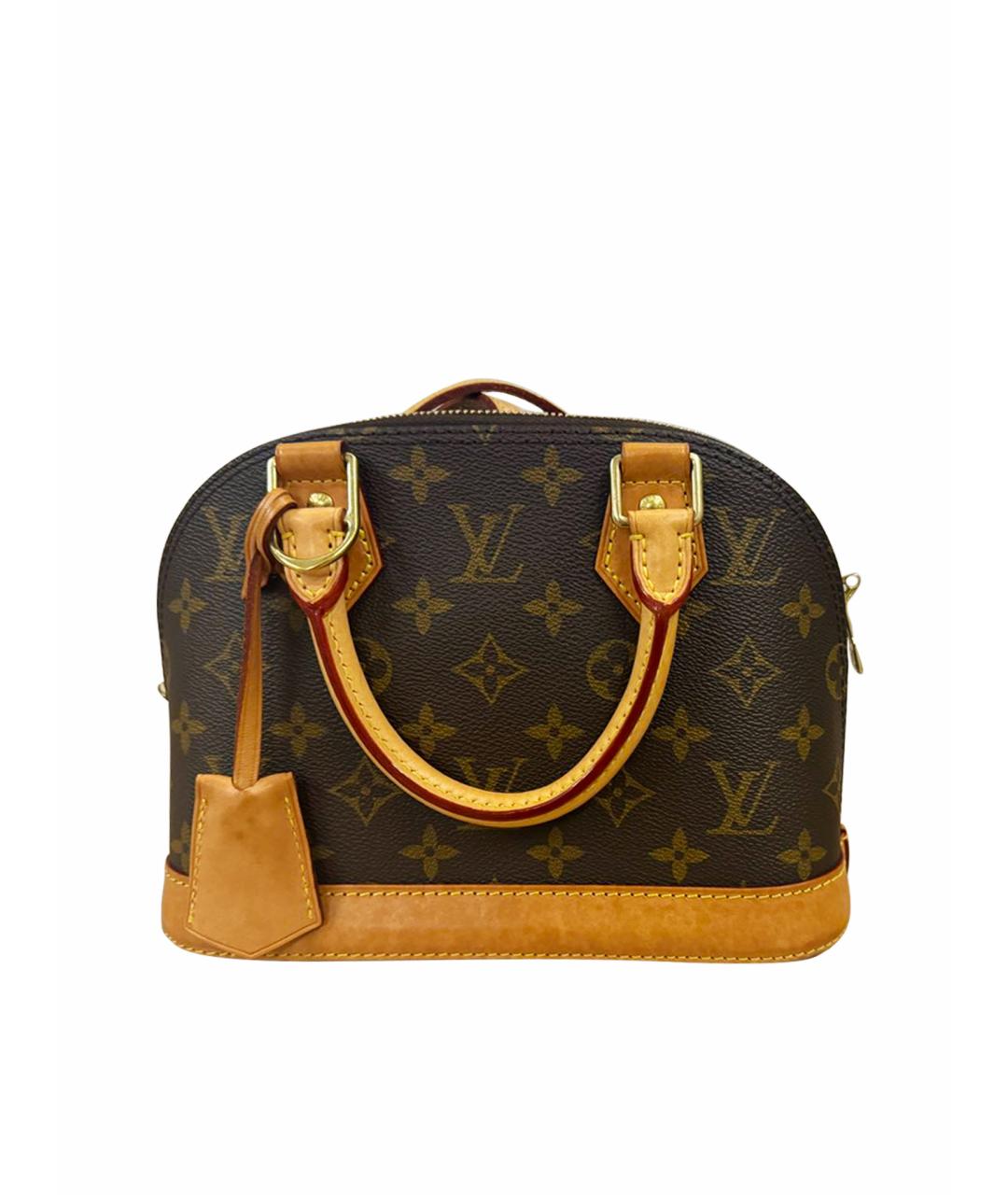 LOUIS VUITTON Коричневая кожаная сумка через плечо, фото 1