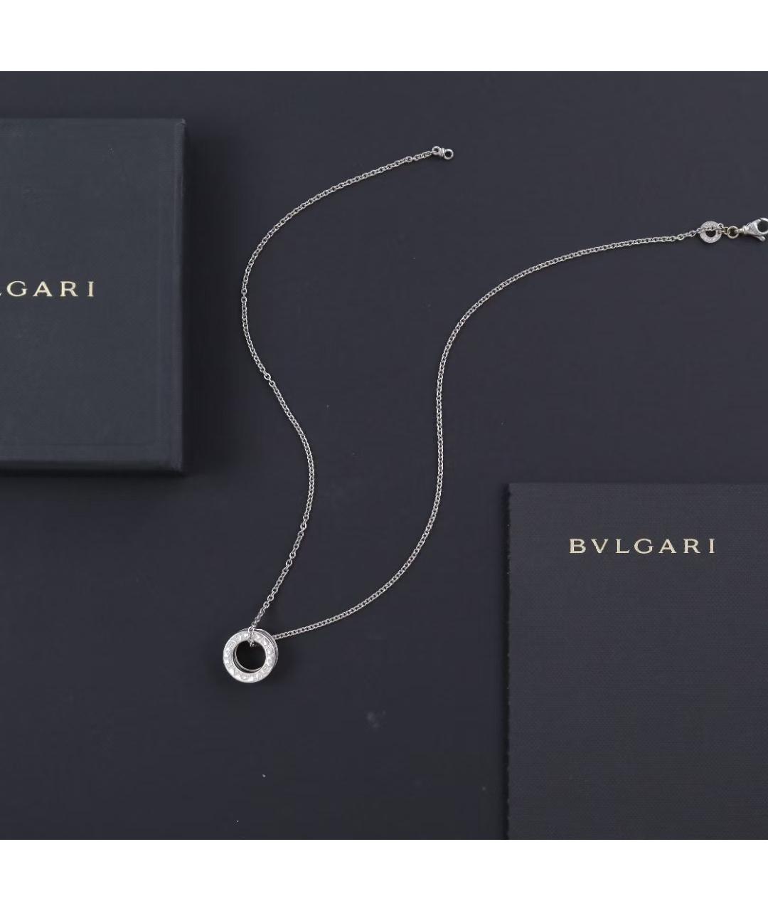 BVLGARI Серебряная подвеска из белого золота, фото 4