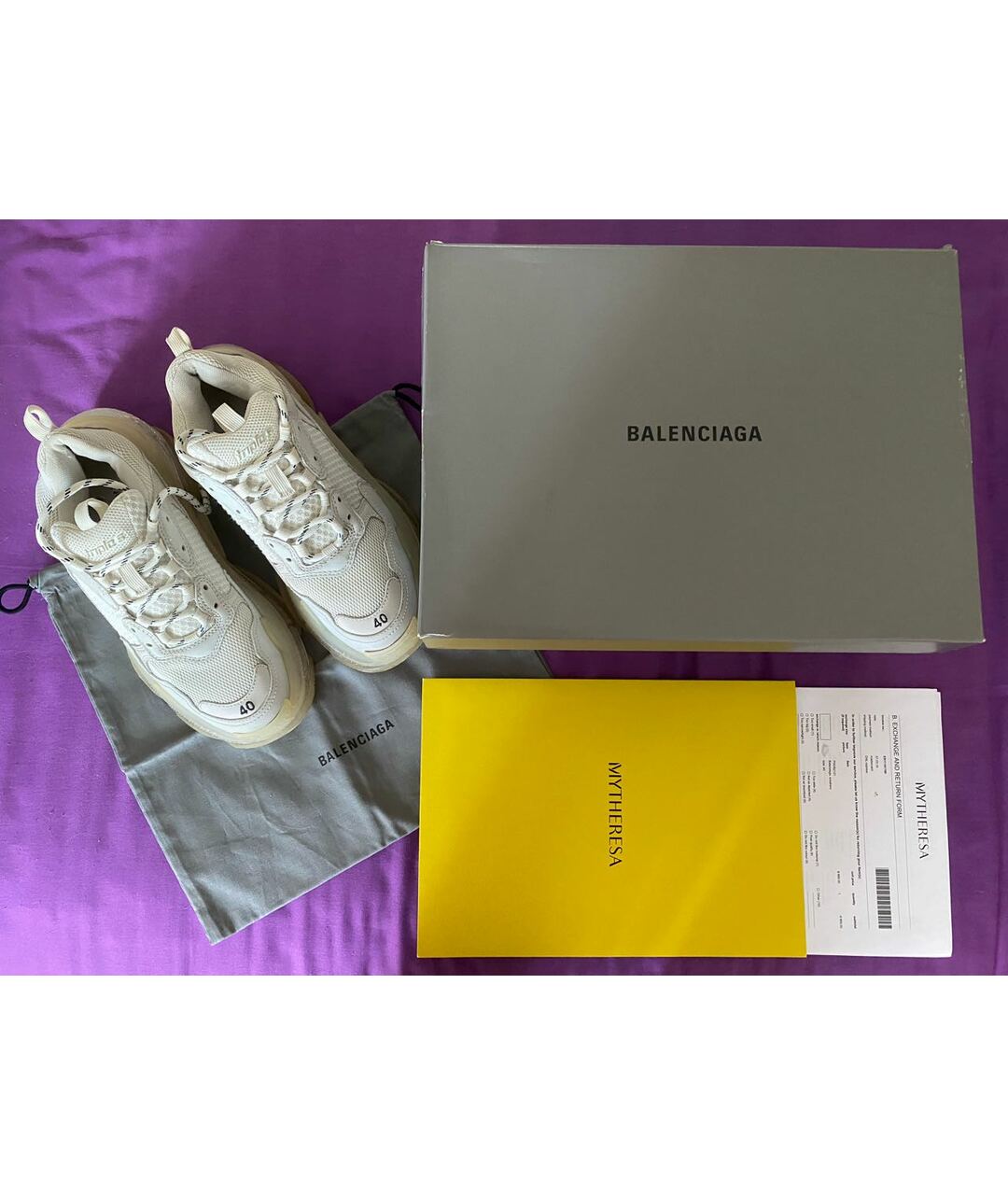 BALENCIAGA Белые кроссовки, фото 7