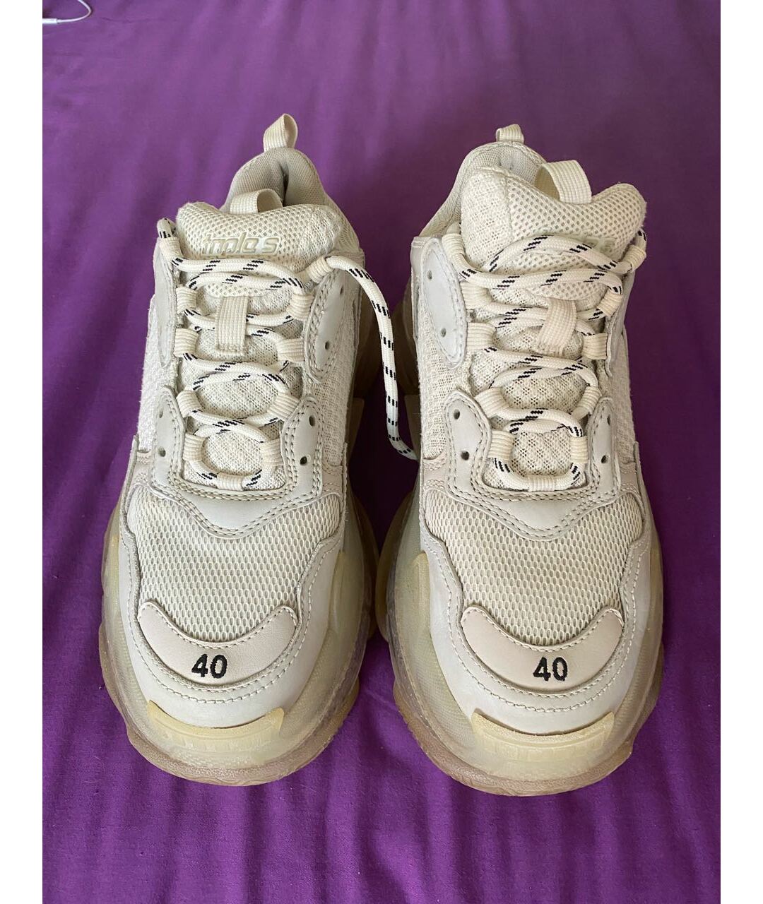 BALENCIAGA Белые кроссовки, фото 2