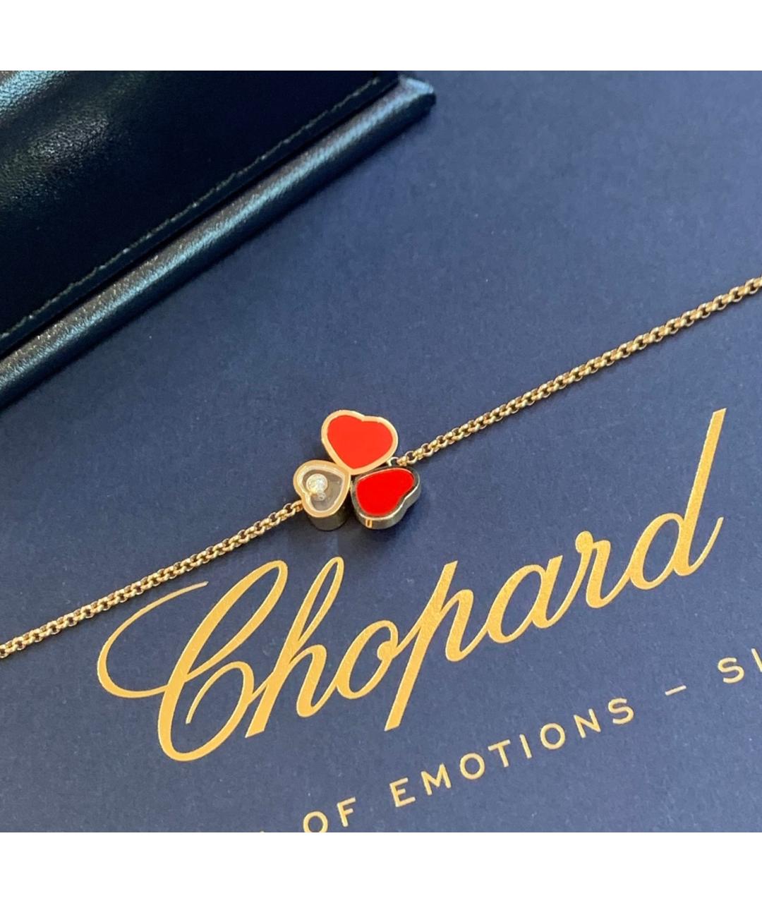 CHOPARD Красный браслет из розового золота, фото 3