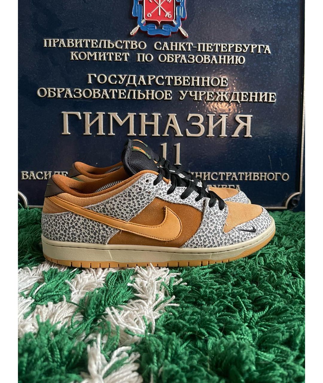 NIKE Мульти текстильные низкие кроссовки / кеды, фото 8