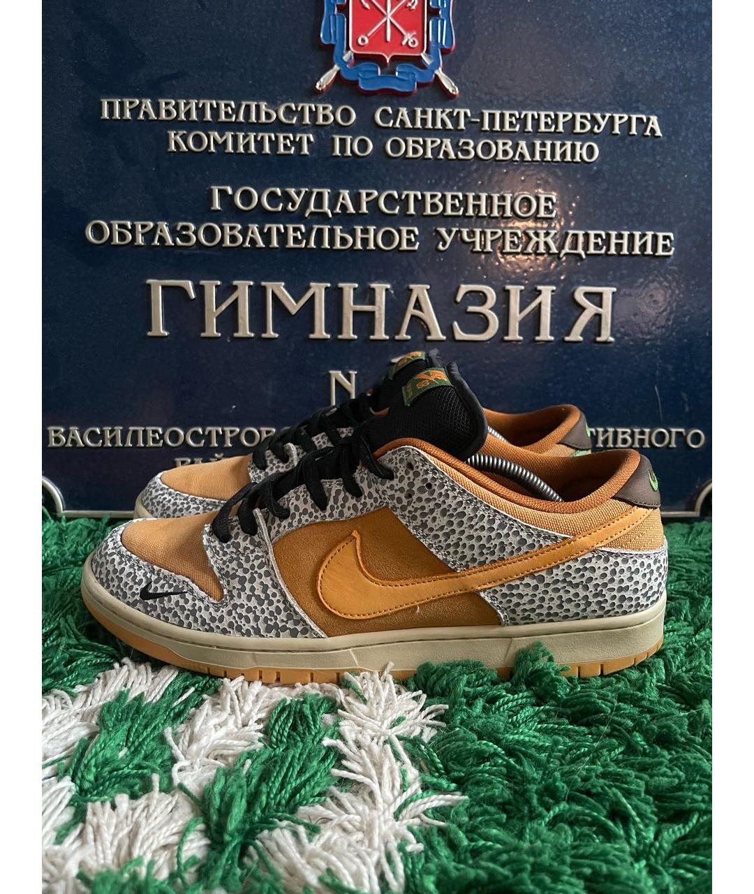 NIKE Мульти текстильные низкие кроссовки / кеды, фото 3