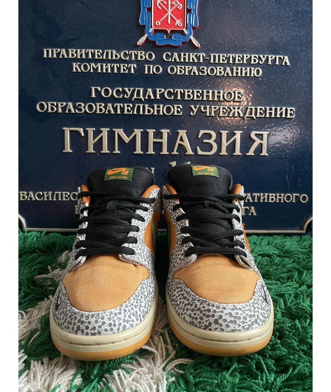 NIKE Мульти текстильные низкие кроссовки / кеды, фото 2