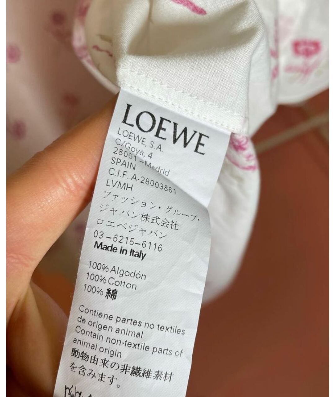 LOEWE Белая рубашка, фото 4