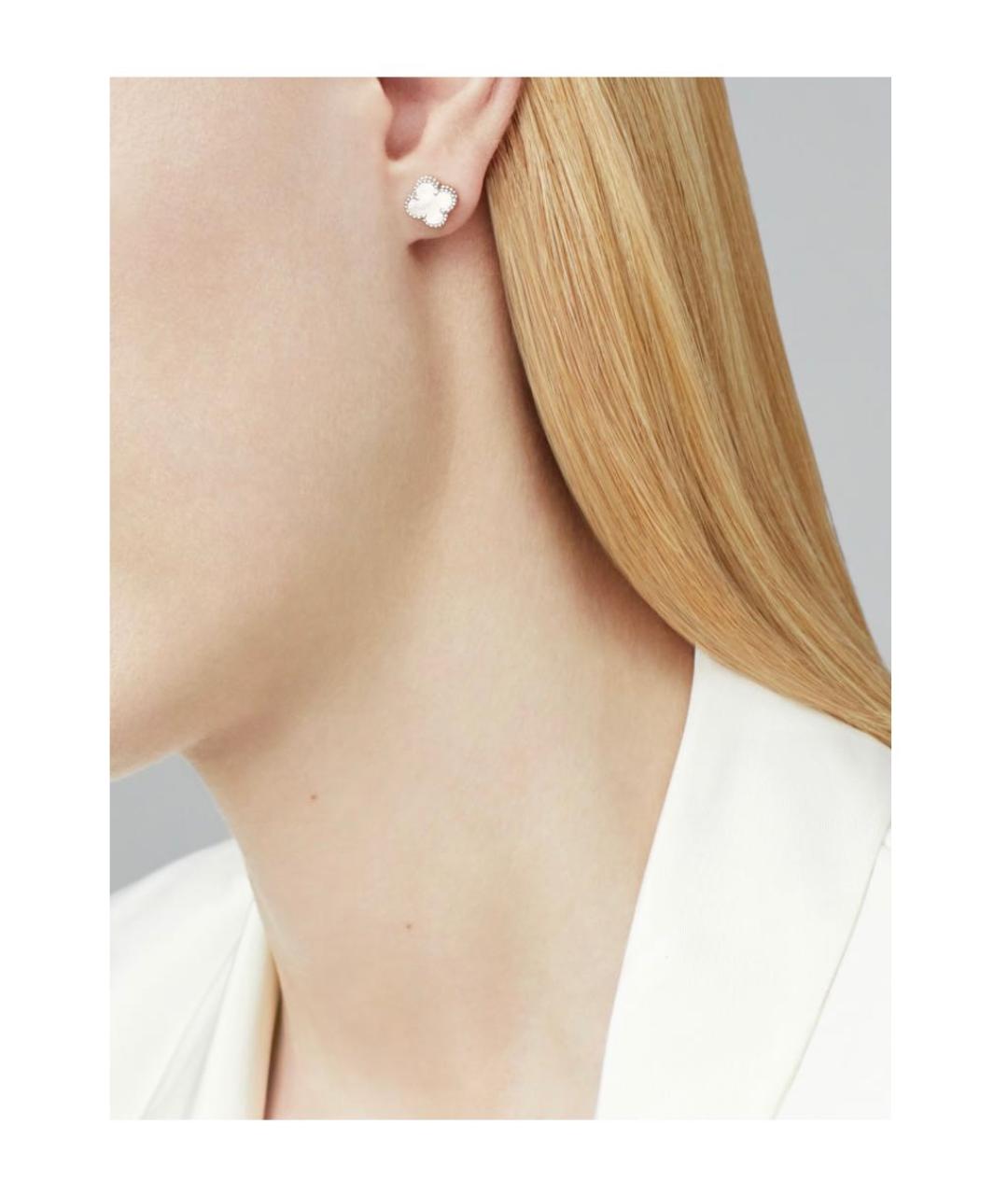 VAN CLEEF & ARPELS Белые серьги из белого золота, фото 2