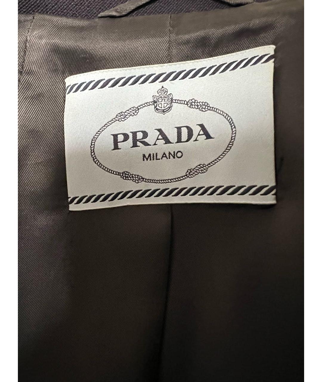 PRADA Темно-синее пальто, фото 3