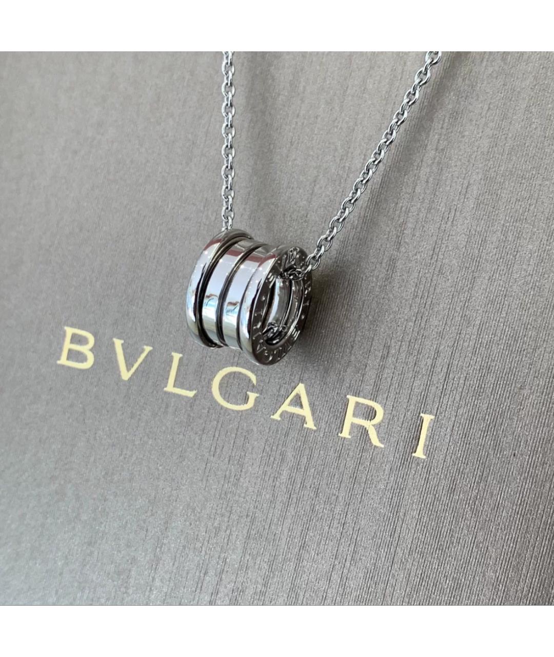 BVLGARI Белое колье из белого золота, фото 5