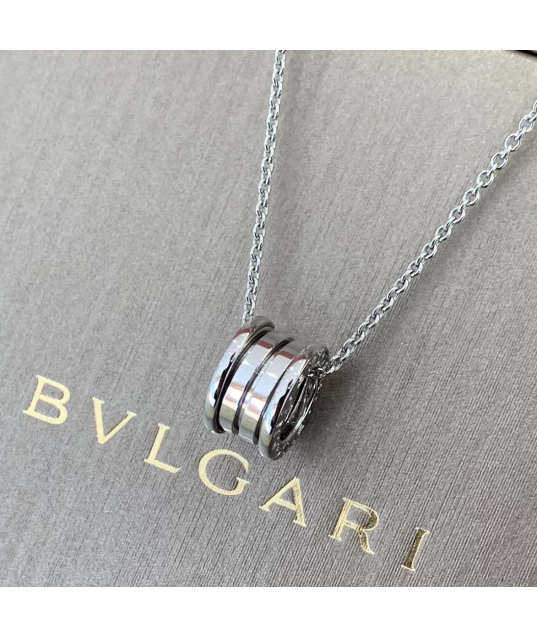 BVLGARI Белое колье из белого золота, фото 2