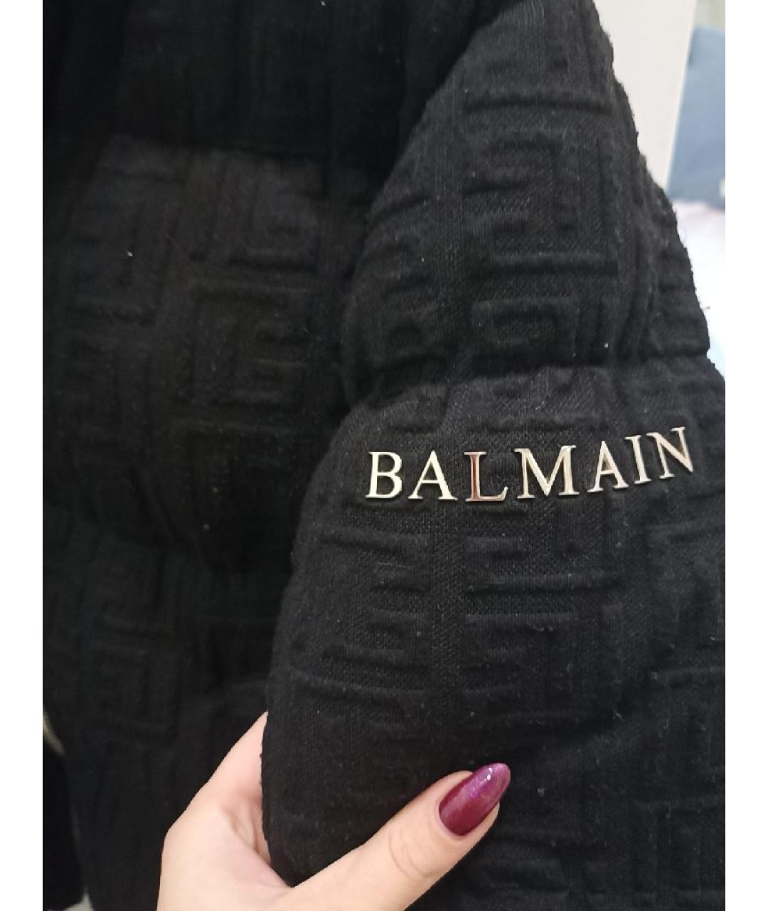 BALMAIN Черная полиэстеровая куртка, фото 4