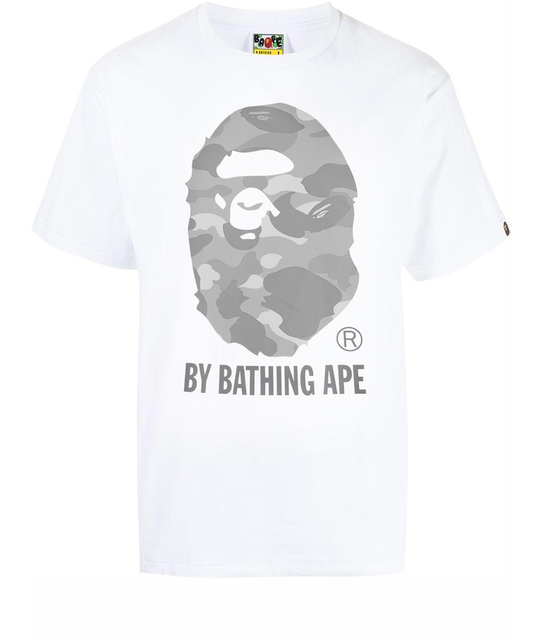 BAPE Белая хлопковая футболка, фото 1