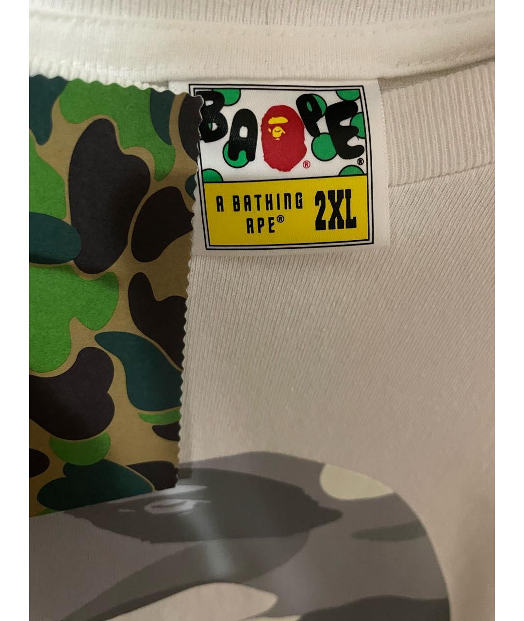 BAPE Белая хлопковая футболка, фото 3