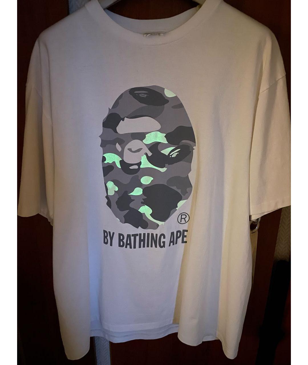 BAPE Белая хлопковая футболка, фото 5