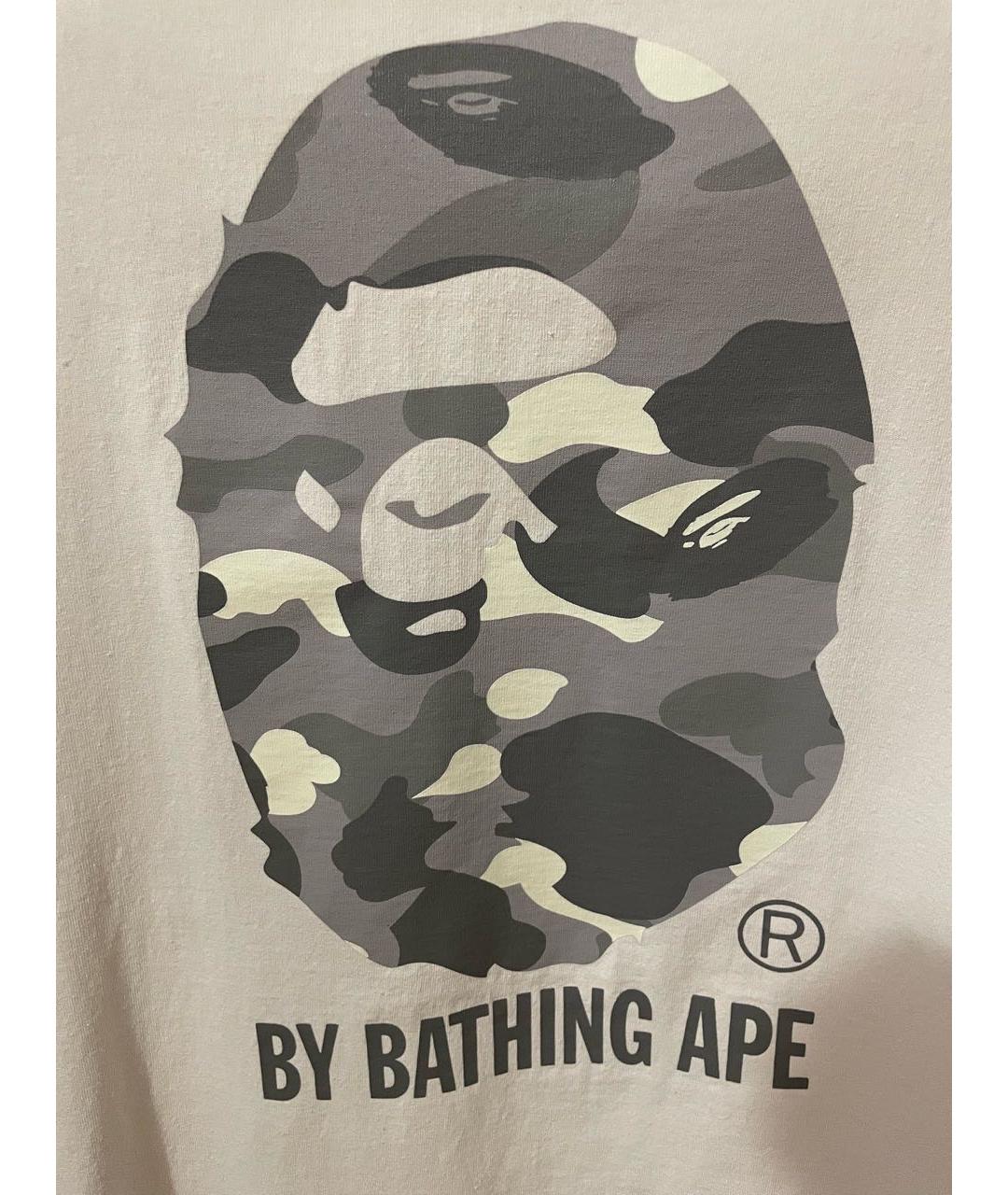 BAPE Белая хлопковая футболка, фото 4