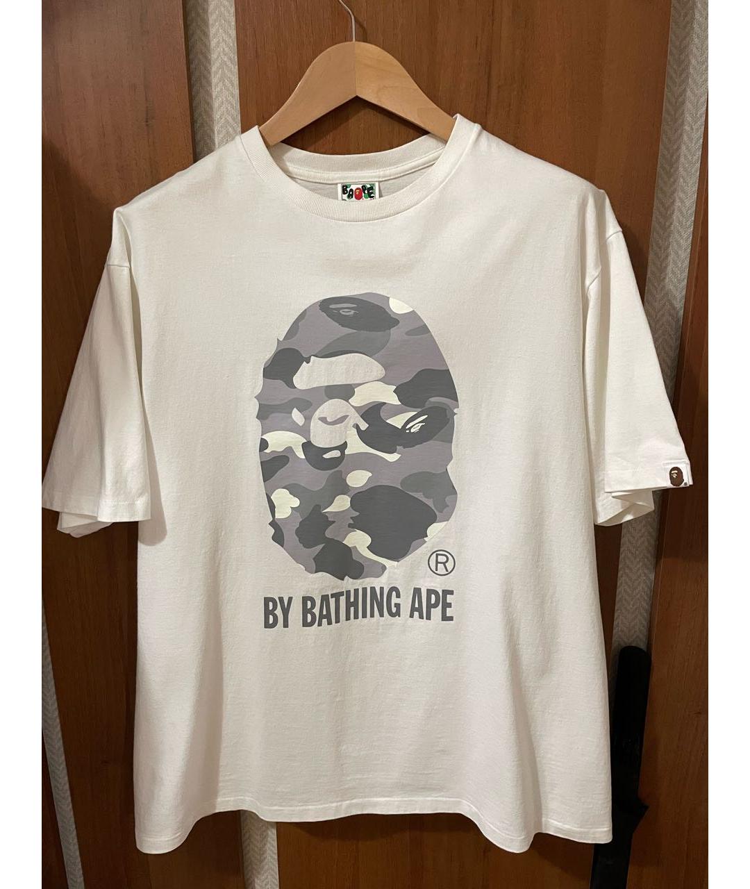 BAPE Белая хлопковая футболка, фото 8