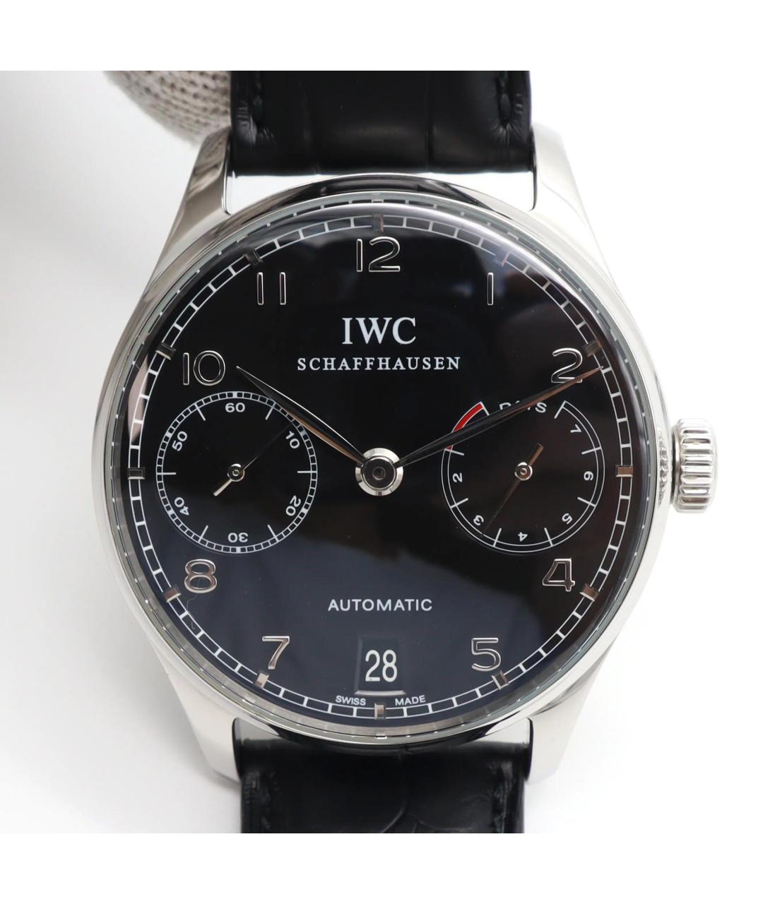 IWC Schaffhausen Черные часы, фото 2